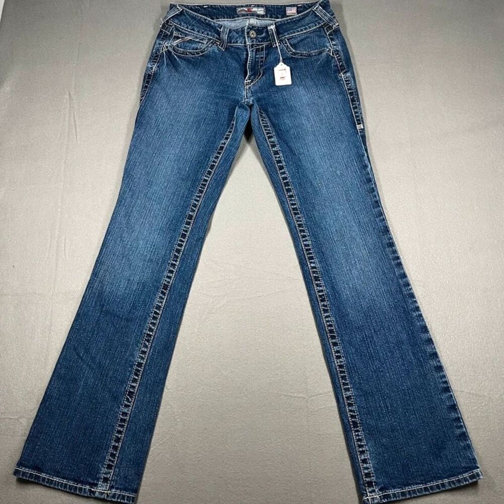 Ariat FR DuraLight Jeans Womens 28L Mid Rise Boot Cut Flame Resistant Denim